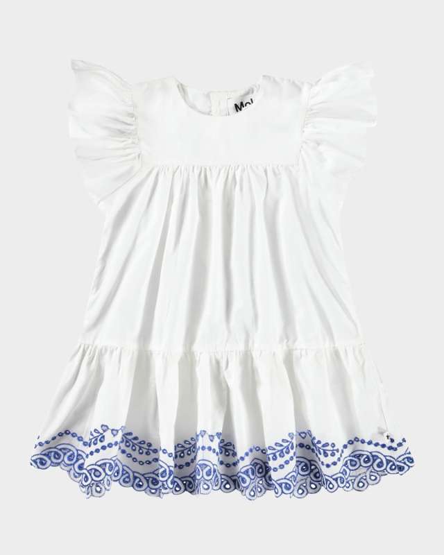 Girl's Cammas Embroidered Dress, Size 6M-